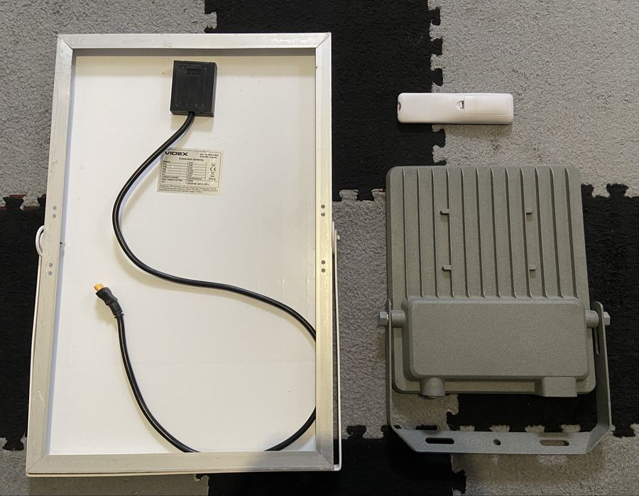 Автономний прожектор Videx Led 2600lm + сонячна панель