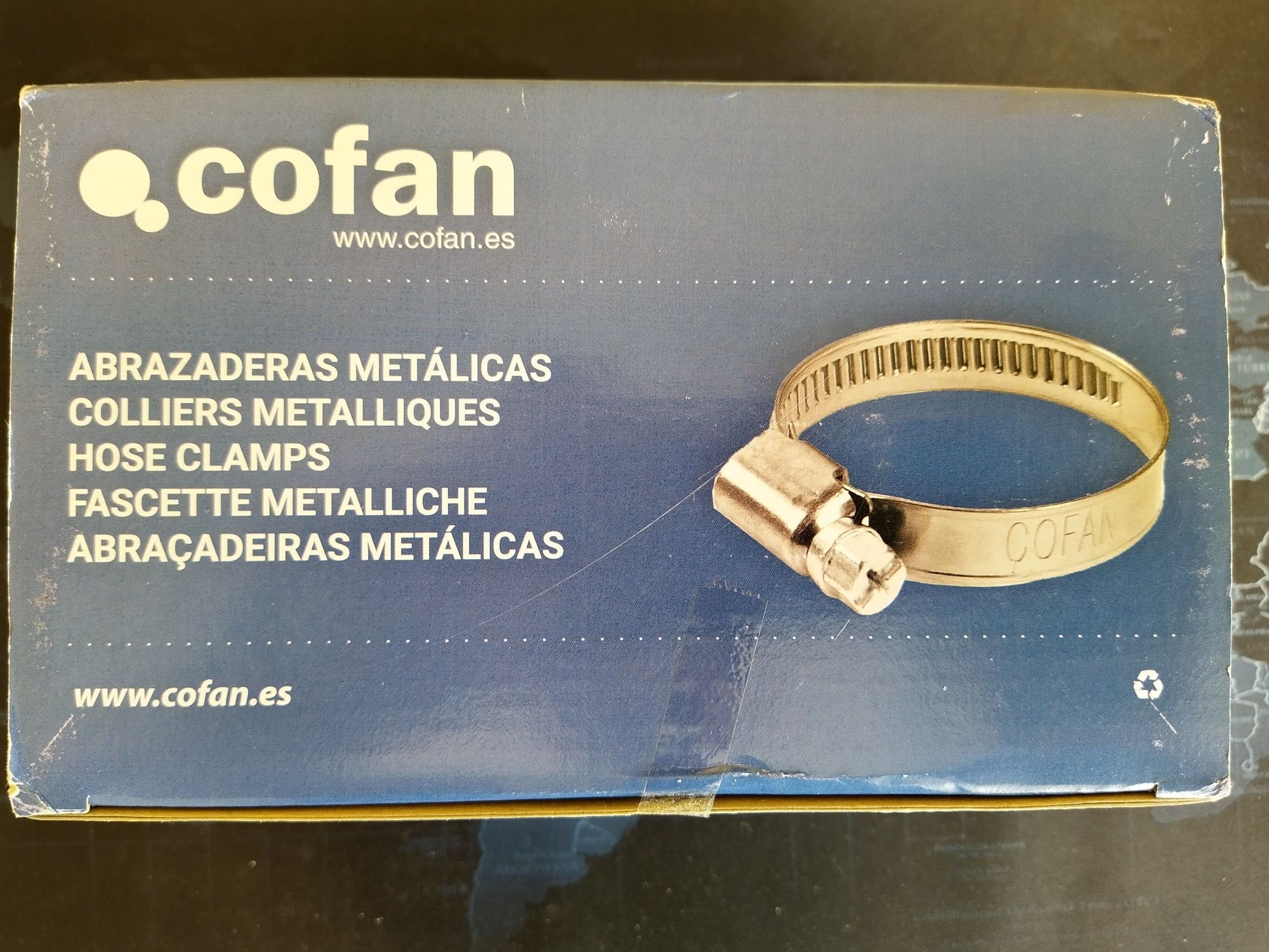 COFAN opaska zaciskowa – zestaw 100 zszywek metalowych (9 mm)