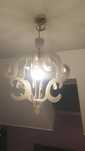 Lampa wisząca z kryształkami stan bdb