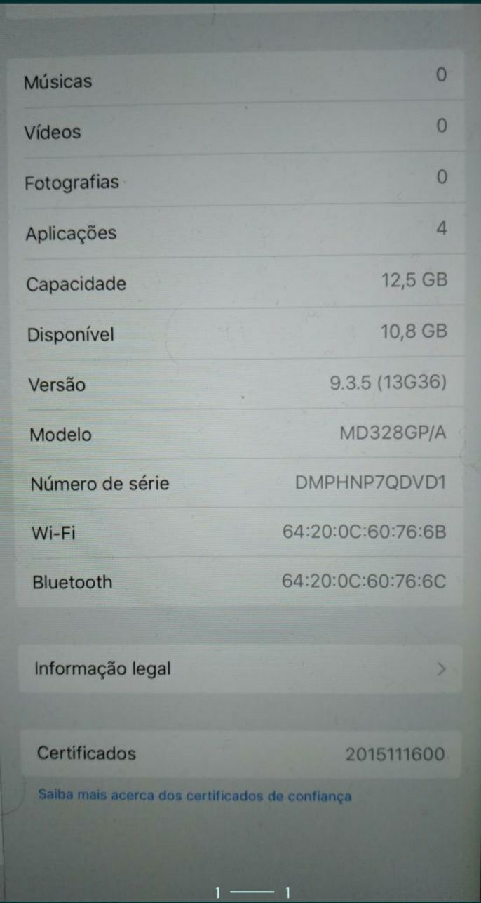 Ipad usado em bom estado