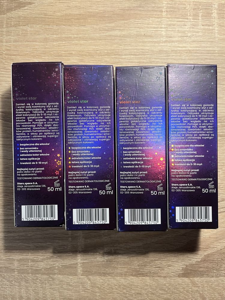 Odżywka koloryzująca 4 szt. za 20 zł fiolet (Violet Star) [Odbiór WWA]