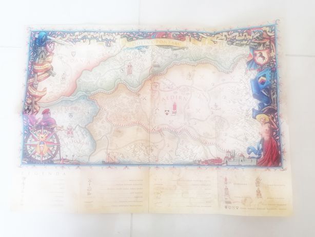 Wiedźmin / the Witcher Mapa Królestw Północy / Doliny Pontuaru
