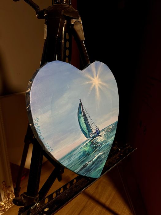 Obraz olejny na płótnie. Serce Morza