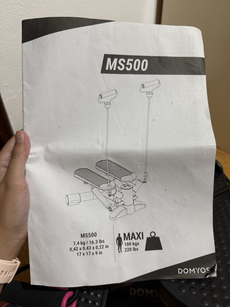 Stepper Domyos MS500 com elásticos