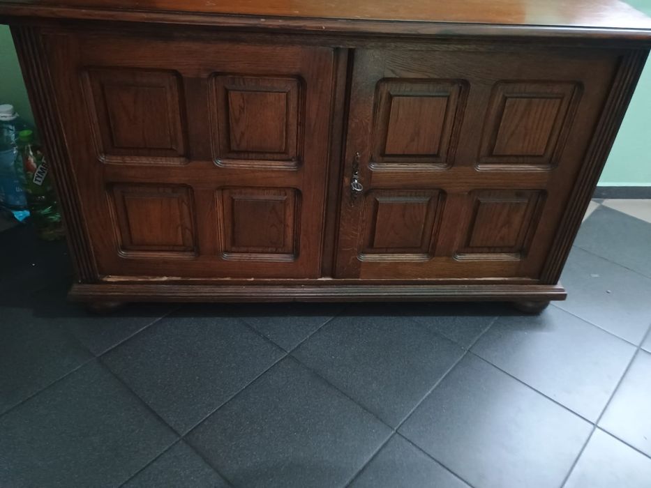 Szafka RTV dębowa