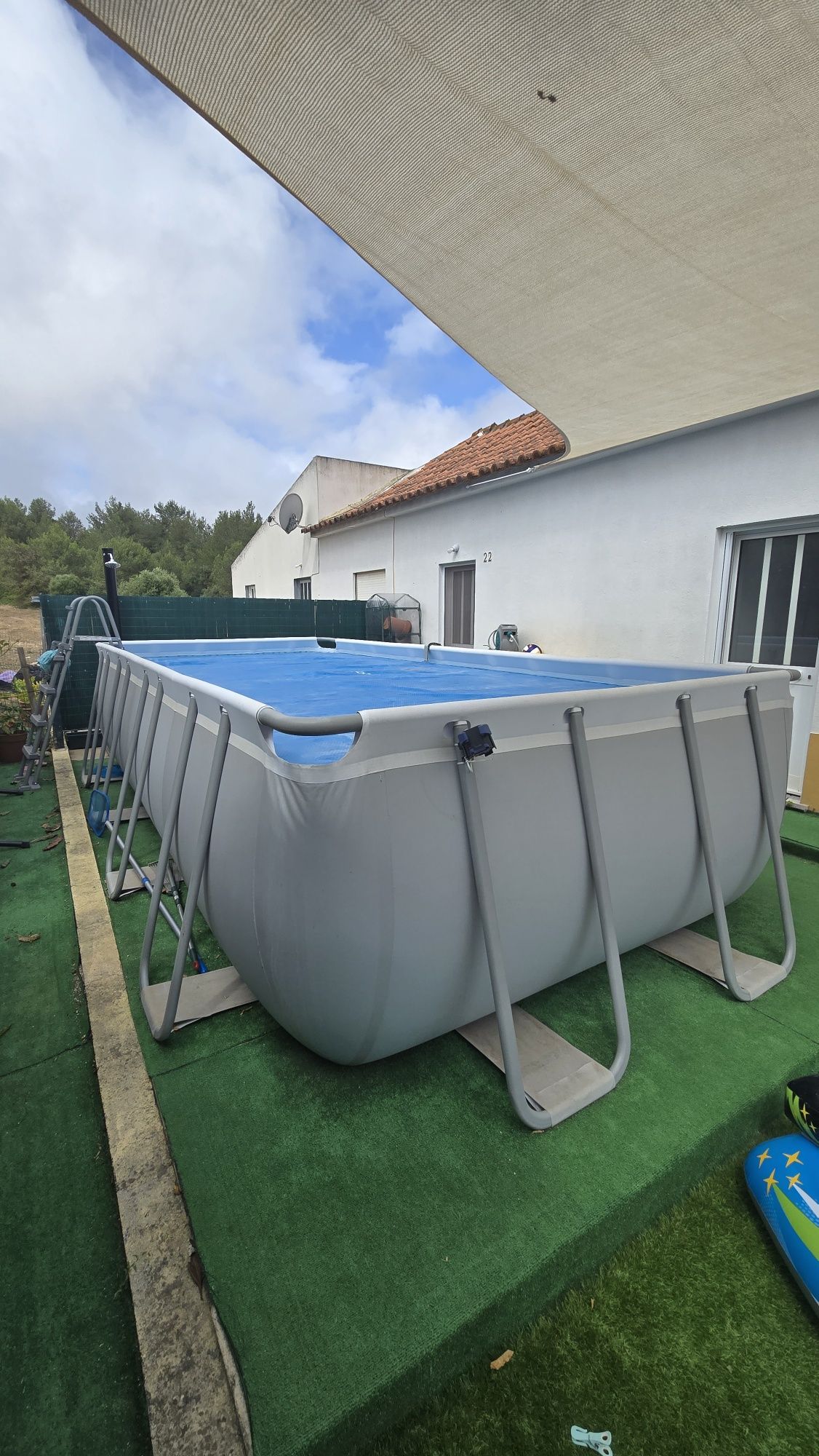 Piscina Bestway Power Steel - Usada em Perfeito Estado