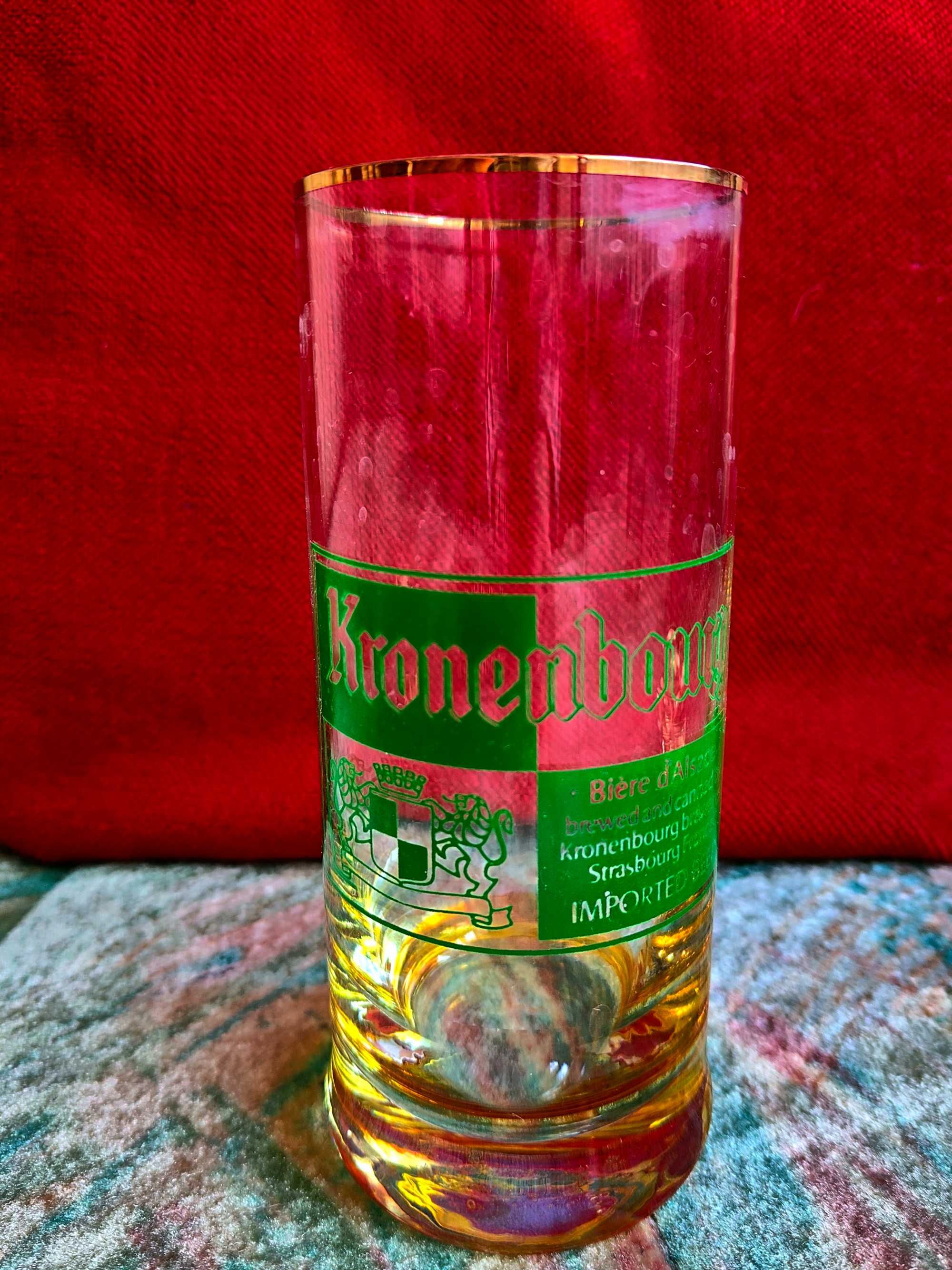 Tuborg Kronenbourg Heineken 3 szklanki do piwa unikat Vintage