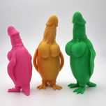 Figura Pinguim Peculiar 3D | Presente Divertido Adulto