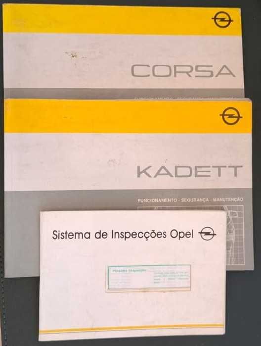 Manual de utilizador Opel Corsa e Opel Kadett