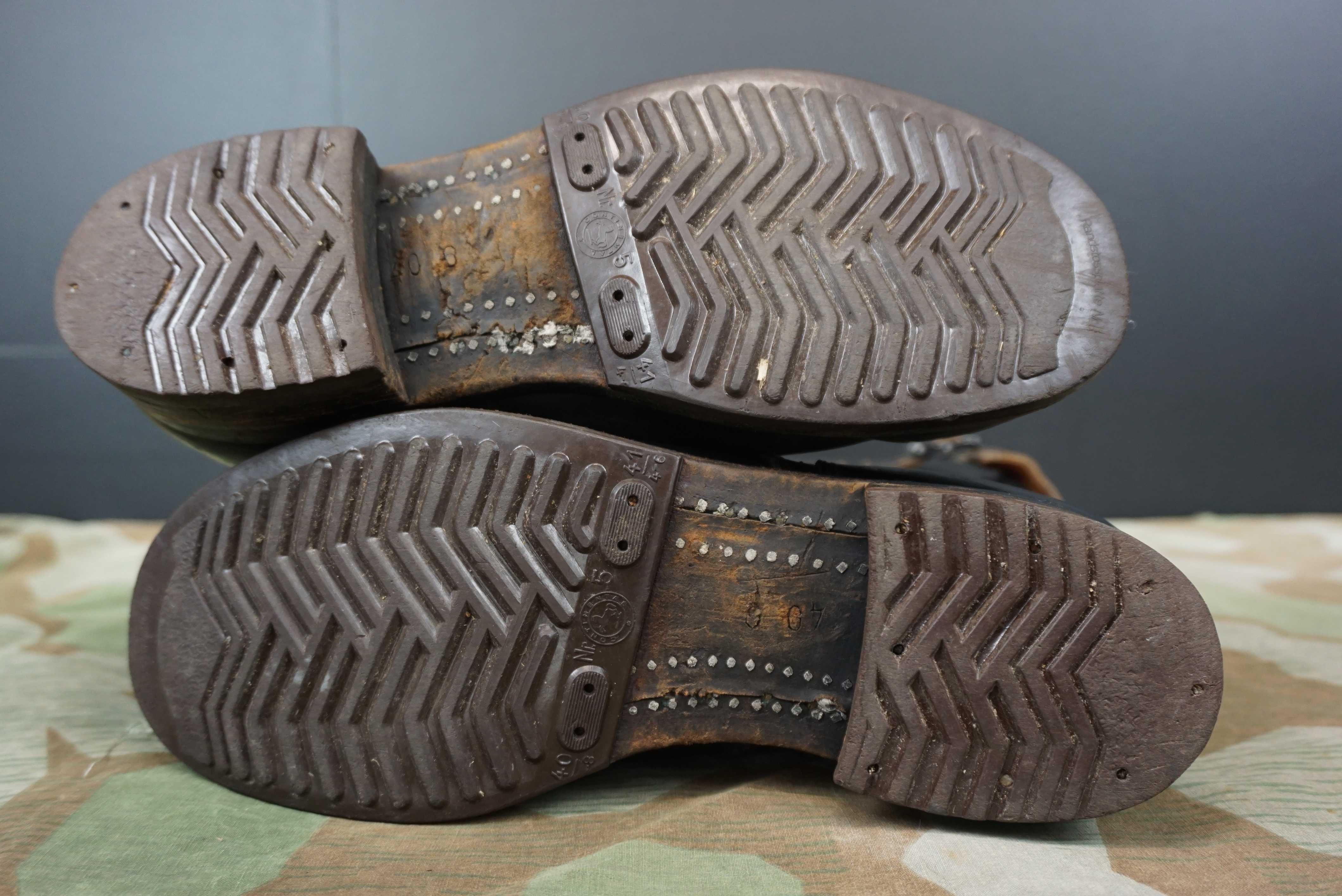 Buty skórzane oficerki Bundeswehra Knobelbecher Schaftstiefel lata50te