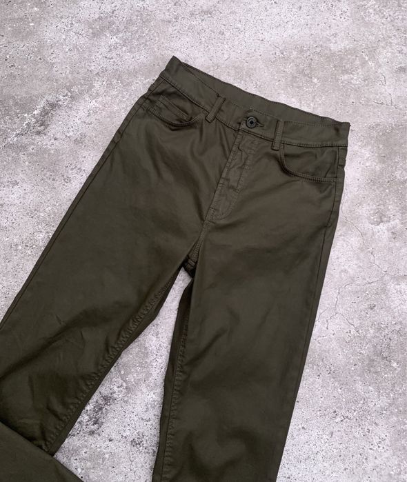 Женские кожаные брюки штаны Massimo Dutti S/M с напылением под кожу