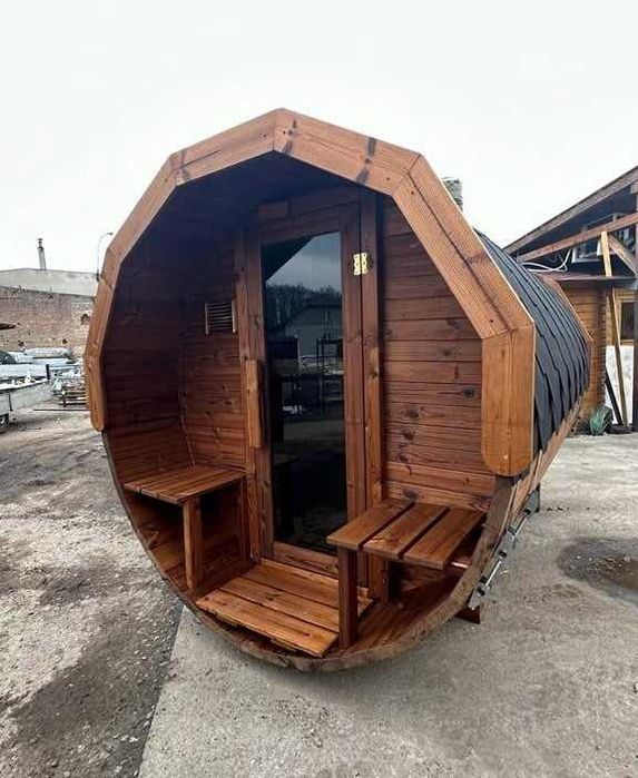 SAUNA THERMO beczka 3m z sosny skandynawskiej THERMO