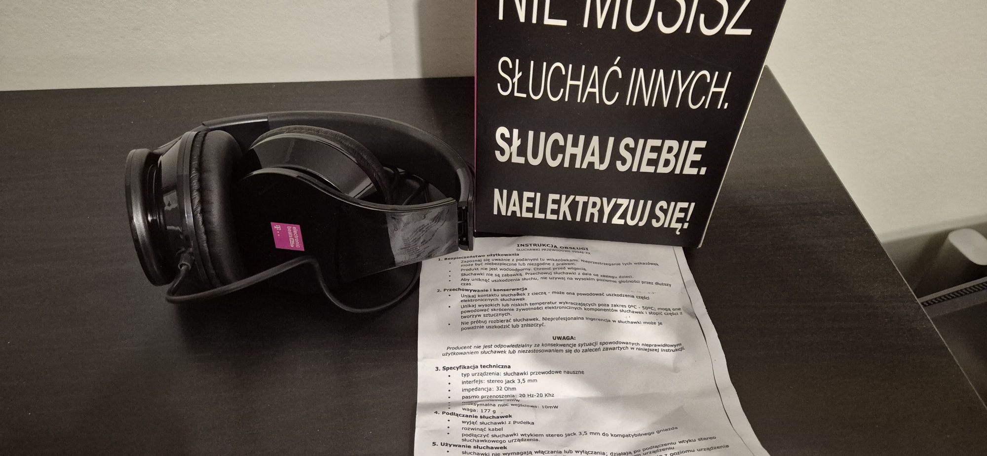 Słuchawki przewodowe Electronic Beats Tmobile
