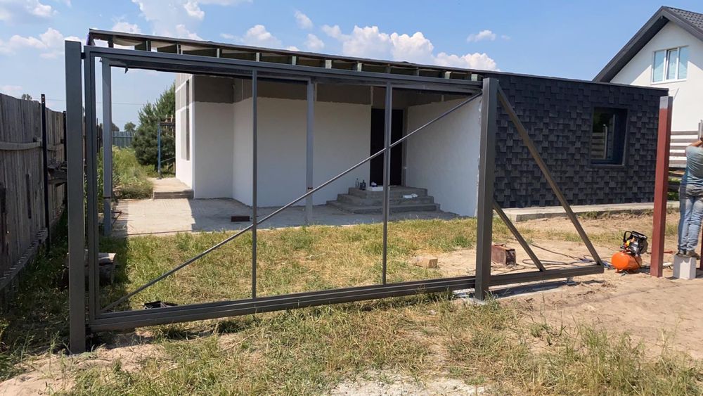 Ворота відкатні забори під ключ