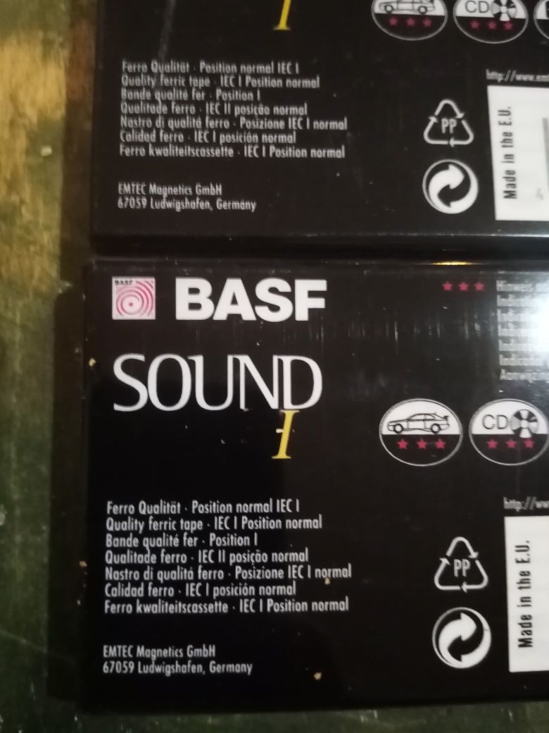 Kaseta audio magnetofonowa Basf EMTEC 90 folia 3 sztuki
