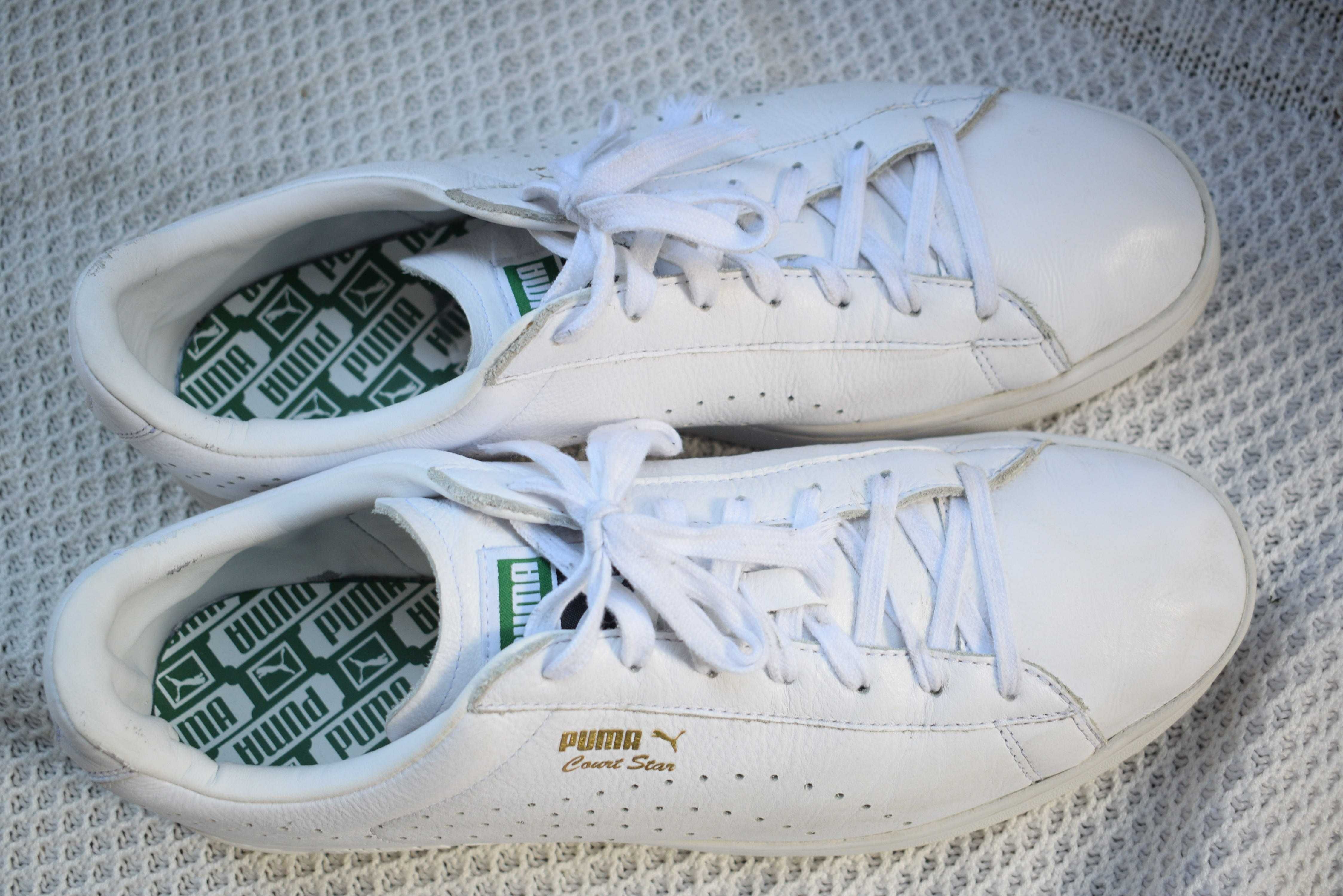 кожаные кроссовки кросовки кеды сникеры Puma Court Star р. 46 30 см