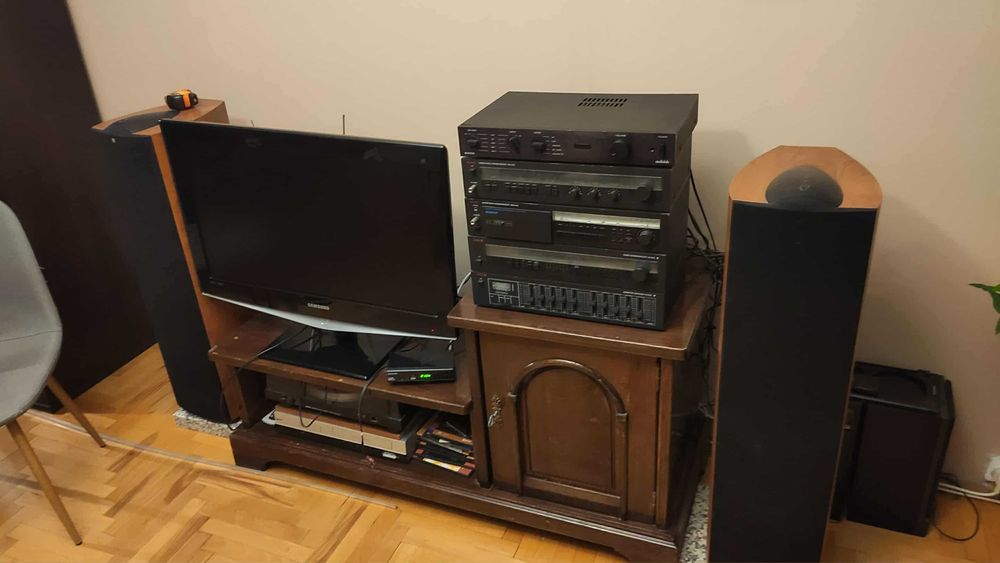 Zestaw Głośniki HiFi z Wzmacniaczem i Akcesoriami