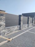 Модульний блок на паркан забор loft онікс бордо ранчо блк для паркану