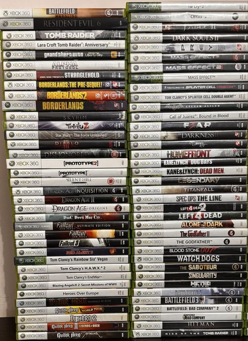 Диски XBOX 360 / ONE / Series X ліцензія колекція ціна за весь лот