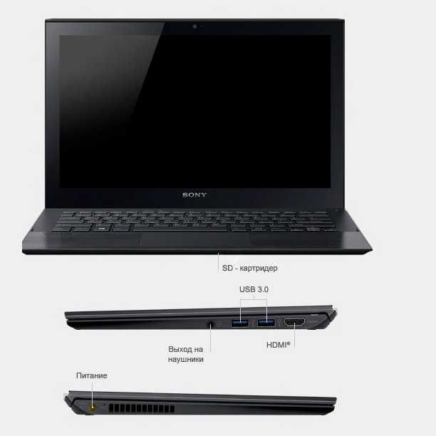 Тонкий Легкий Мини Маленький Ноутбук Sony VAIO PRO 11 SVP11 i7 8gb SSD