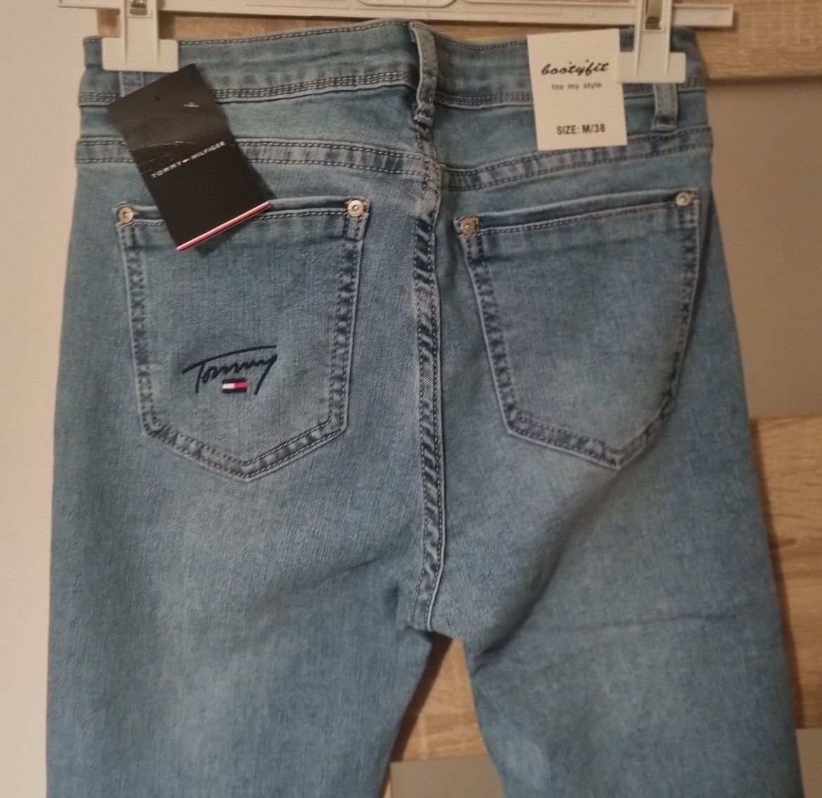 Spodnie jeans jasne rurki Tommy Th r. 38, M ,S niebieskie