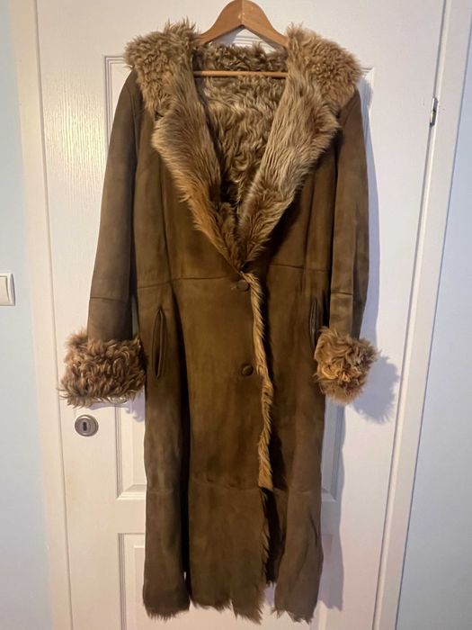 Naturalny kożuch toskan z muflonów