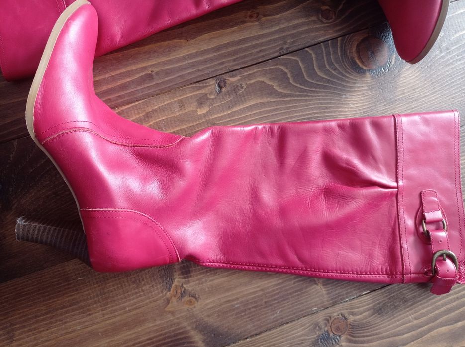 Kozaki damskie skórzane