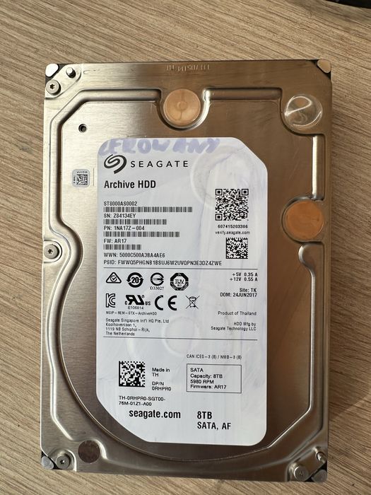 Жорсткий диск 3.5 HDD 8TB Seagate