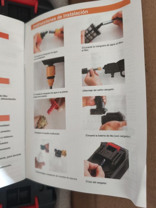 Máquina de lavar a pressão c/ 2 Baterias 40€