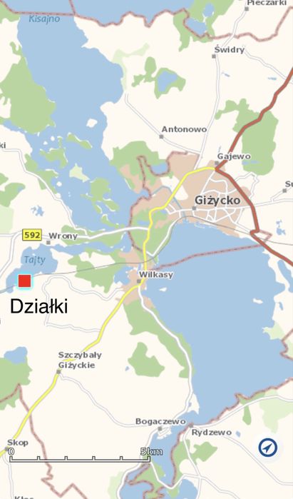 Działka z linią brzegową na SWJM