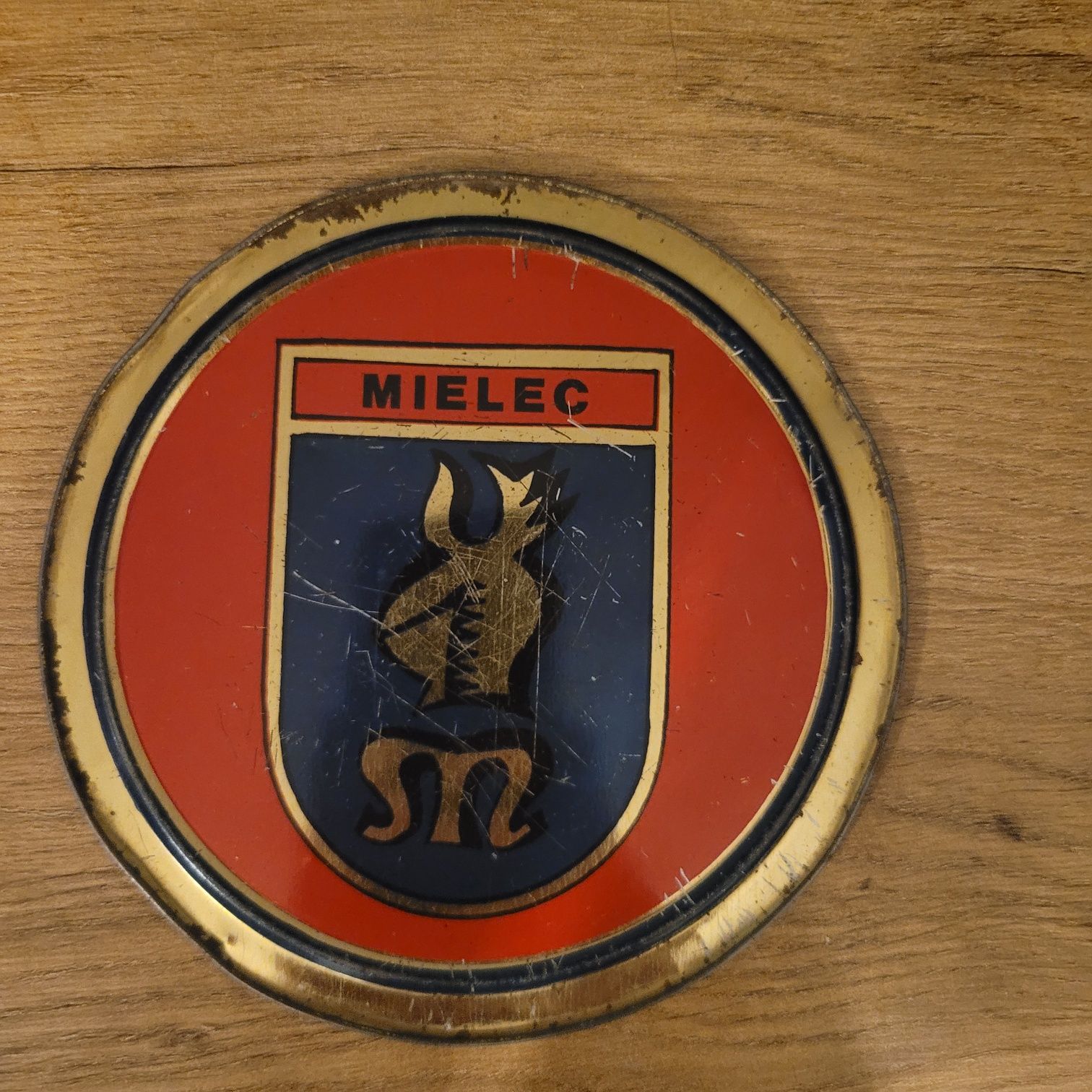 Patera pamiątkowa Stal Mielec - Real Madryt 1976 stan dostateczny