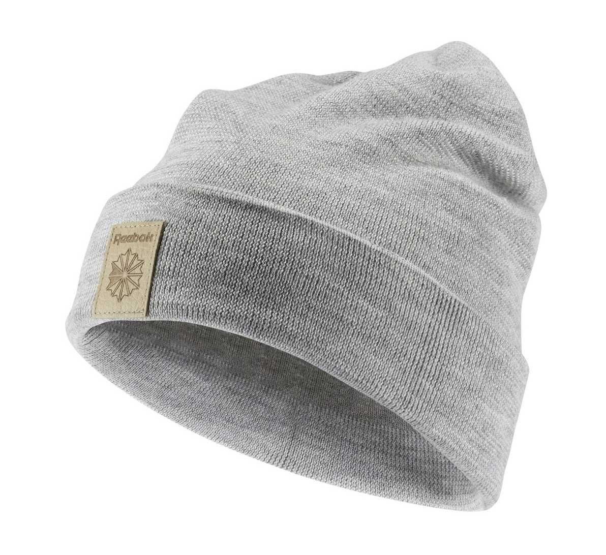 Szara czapka zimowa Reebok Classic Foundation Label Beanie (AX9979)
