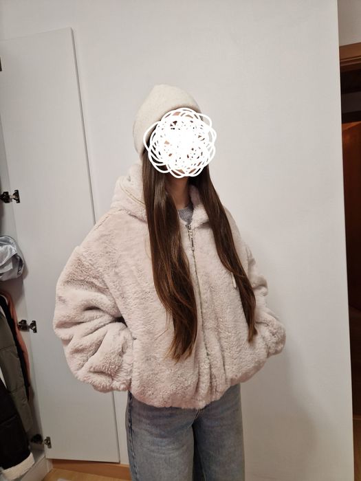 Casaco de pêlo Bershka