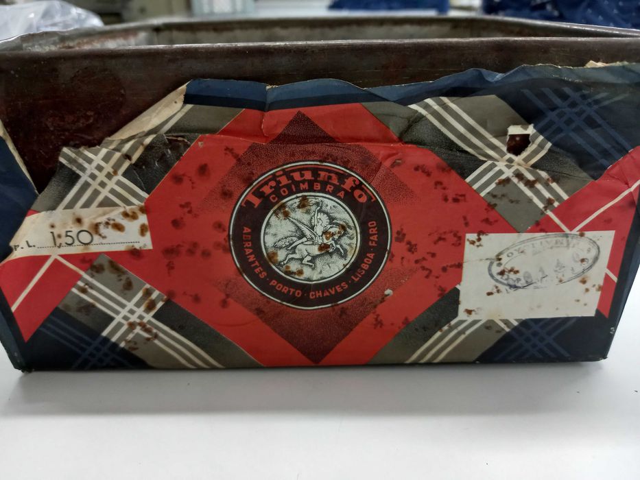 Lata antiga de bolachas Triunfo