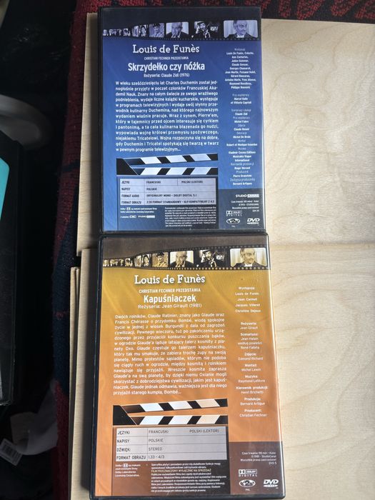 Dvd Louis de Funes skrzydelko czy nóżka Kapuśniaczek ilm dvd
