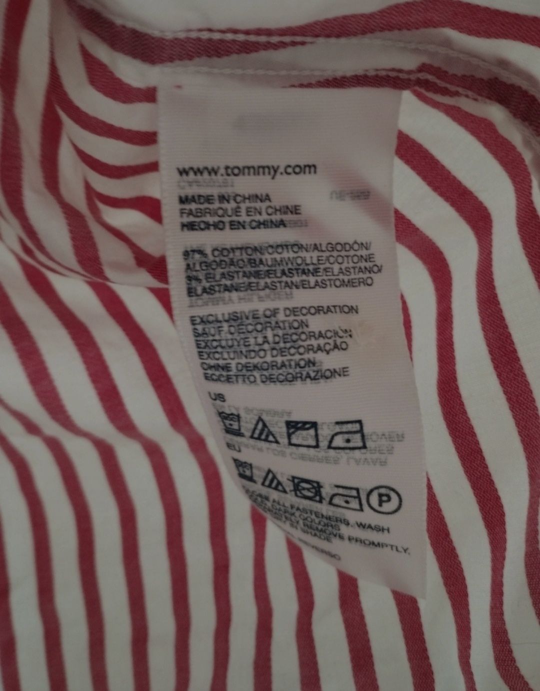 Koszula z krótkim rękawem Tommy Hilfiger rozmiar S