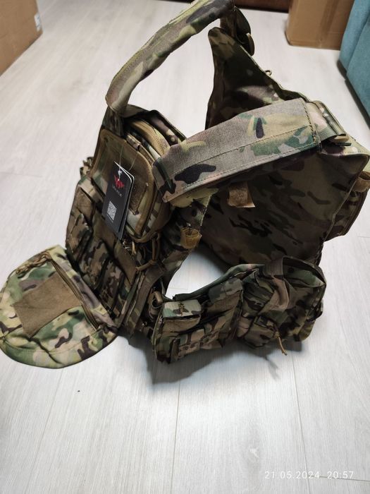 Плитоноска жилет якеда YAKEDA мультикам/multicam