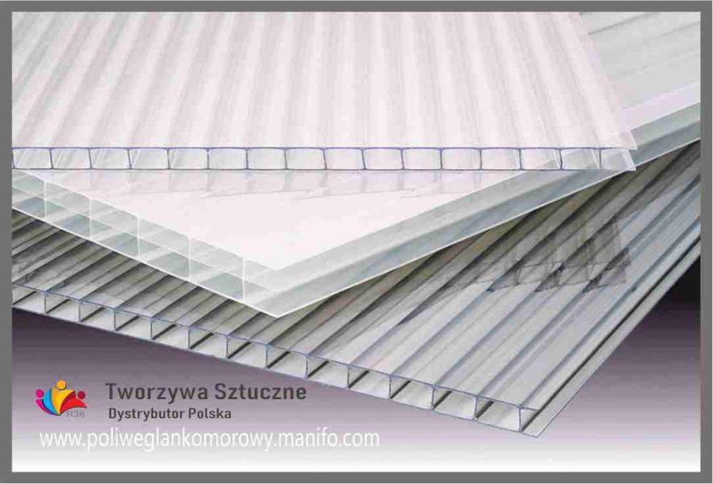 Poliwęglan komorowy 2100x3000, 3500, 4000, 6000, 7000 dach taras