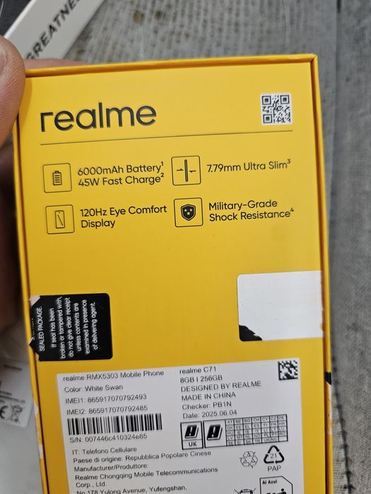 Realme c71..256/8gb