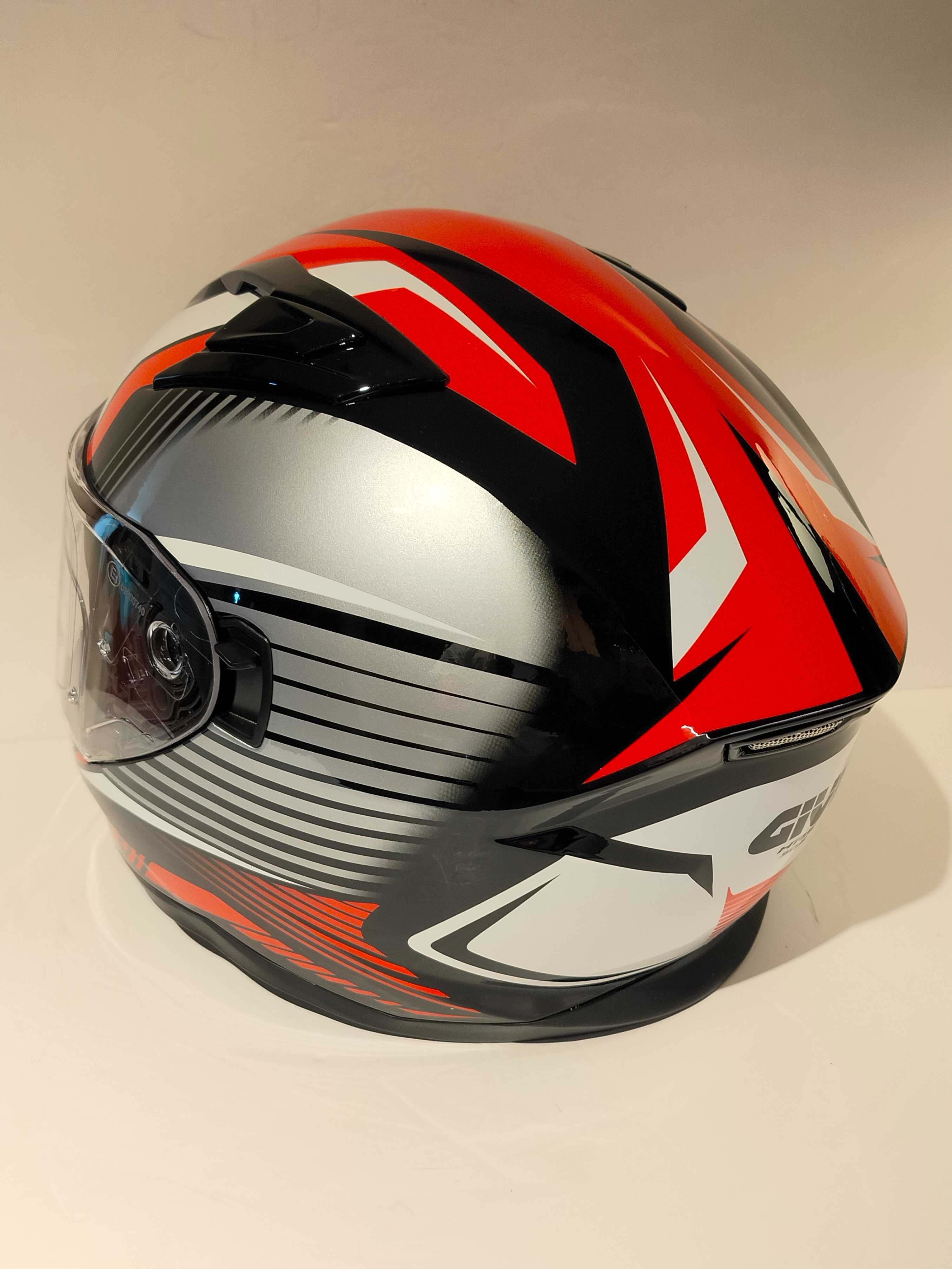 Capacete Givi dupla viseira mota scooter novo