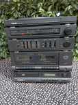 Wieża gramofon radio fm magnetofon aux