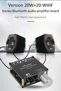 Цифровий міні аудіо підсилювач Bluetooth 5.0+AUX 20Wx2 DC 9-24V