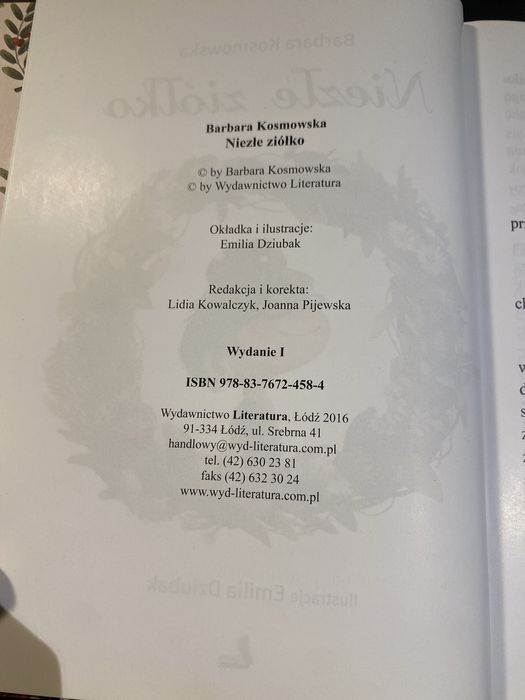 Ksiazka „niezle ziolko” barbary kosmowskiej