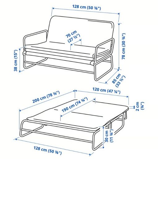 Sofá-cama ikea HAMMARN