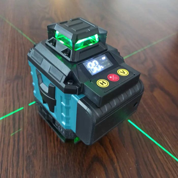 Лазерний рівень Hilda 4D 16 ліній КЕЙС! ШТАТІВ 2.1 м! 2 АКБ!