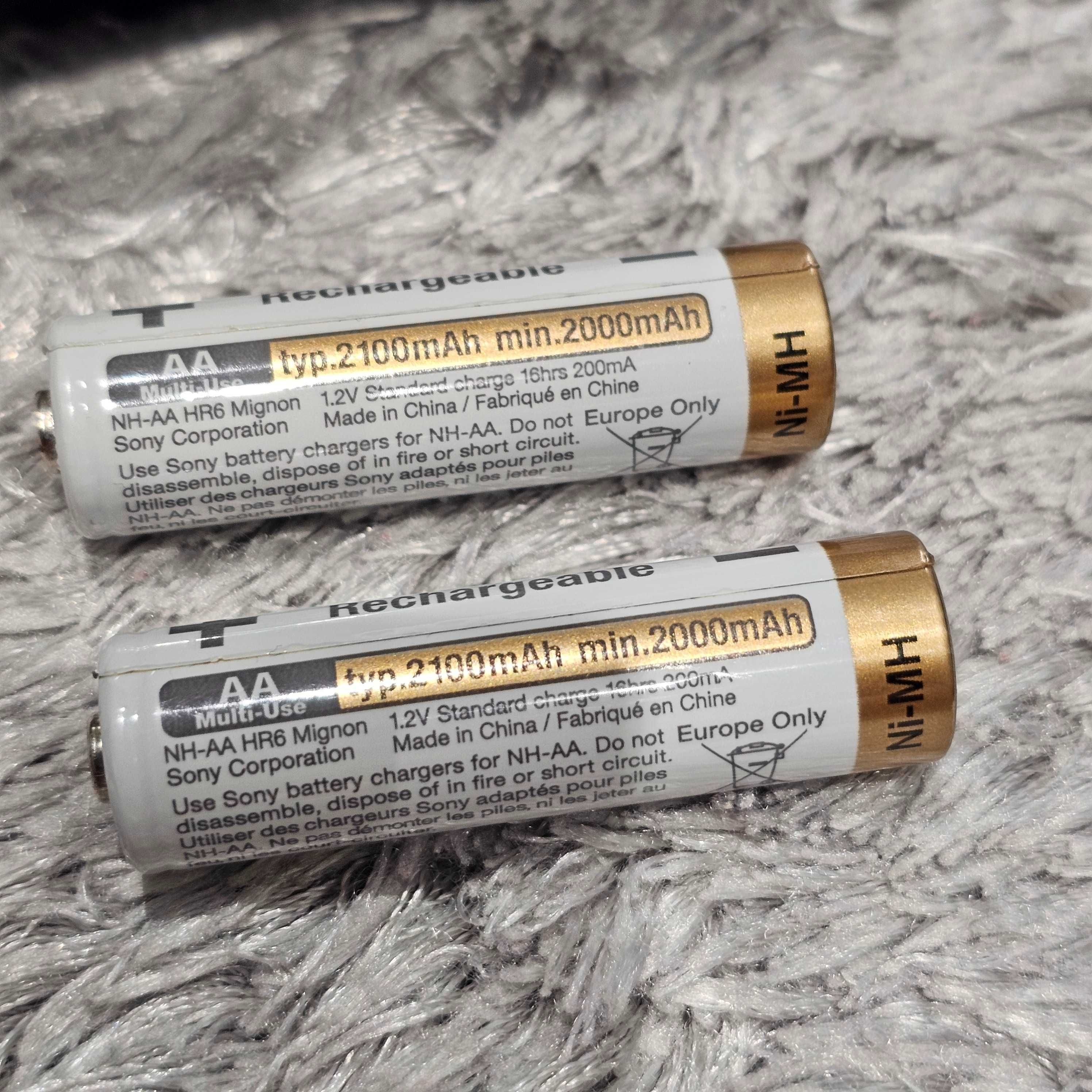 Carregador AA e AAA + 2 Pilhas AA 2100mAh