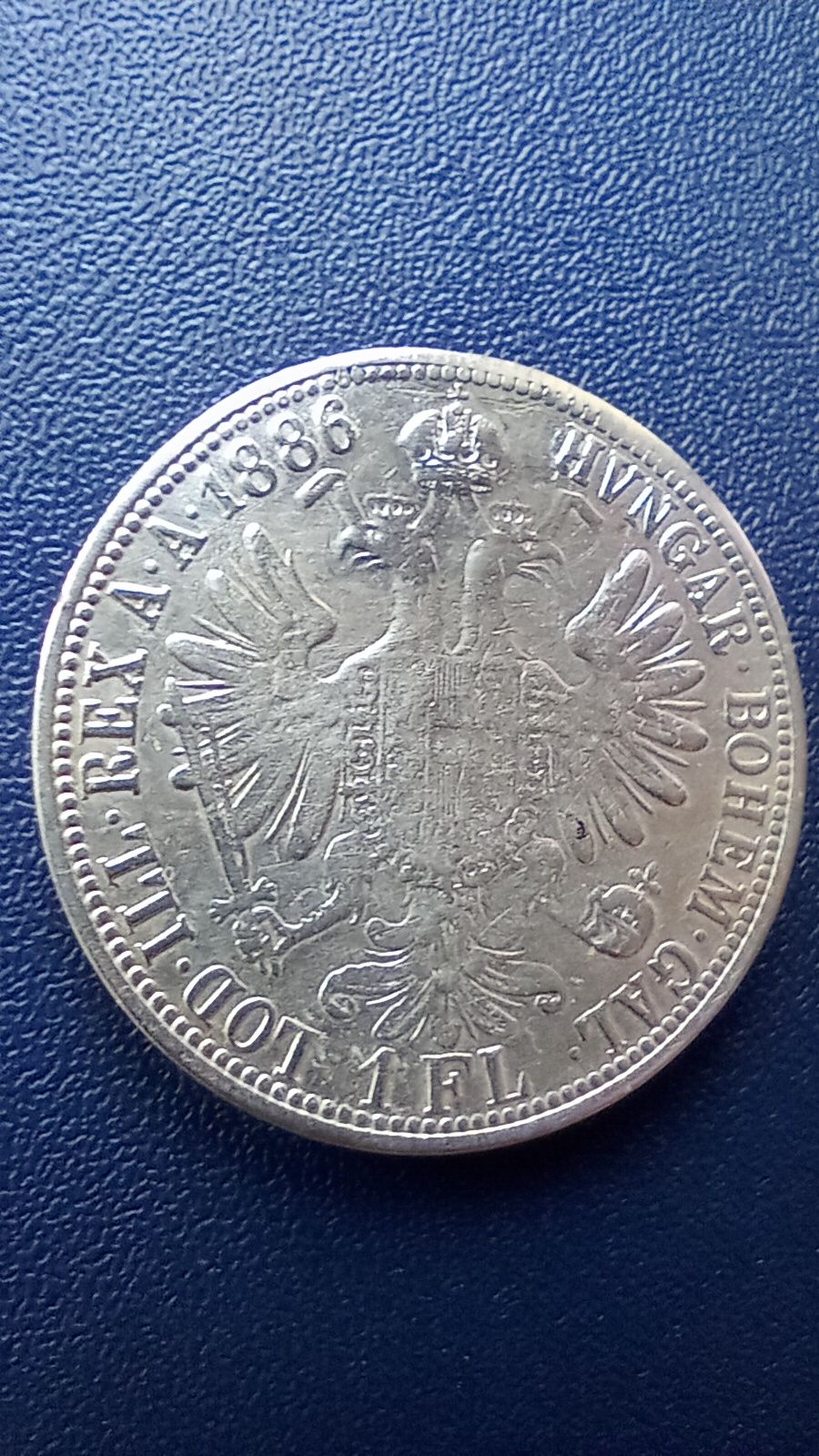 Австро-Угорщина флорин 1886 рік. Срібло.