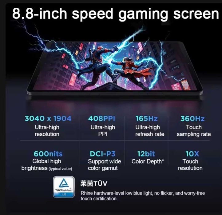 Планшет Lenovo LEGION Y700 2025 4th Gen 4 (TB322FC) Black & White