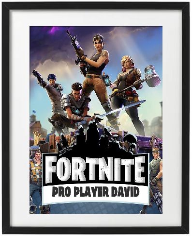 FORTNITE com nomes personalizados - Quadros 40x50cm