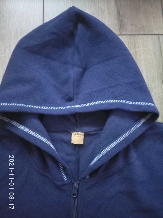 Мягкий флисовый комбинезон/ пижама Оak Valley р.62-64 синего цвета